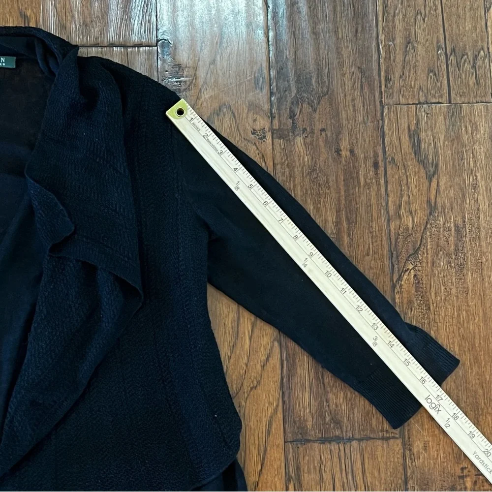 Lauren Ralph Lauren  100% Linen Open Cardigan Size Medium Sweater Light-weight - Picture 15 of 15